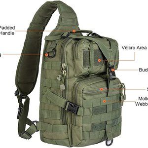 Tactical Sling Bag Pack Military Rover Shoulder Sling Backpack